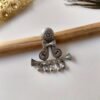 Silver Look alike Sehnai Statement Earring for Wedding
