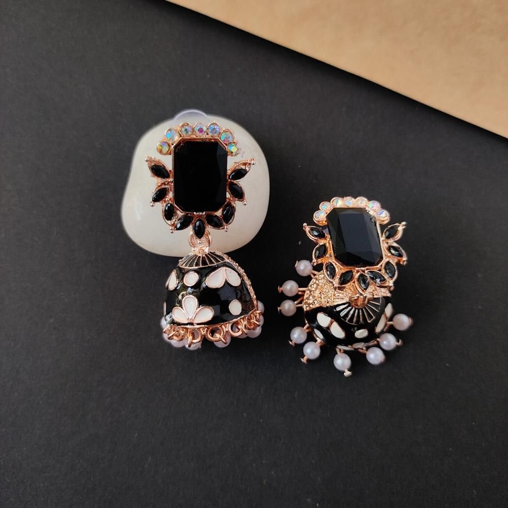 Unique Square stone stud Jhumaka earrings for women under ₹120