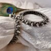 Trending silver look alike oxidized bangles/kada for women