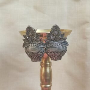 Stylish oxidized earrings for women – antique silver finish