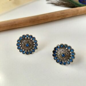 Elegant stud earrings with stone for women festive occasions