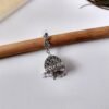 2025/09/1000616405-scaled.jpg Silver oxidised peacock stud jhumka earrings for women