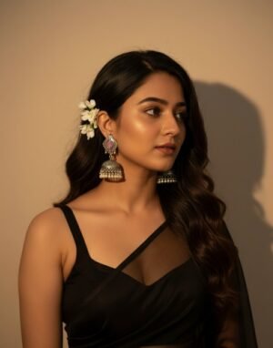 Traditional oxidised jhumaka earrings perfect for wedding