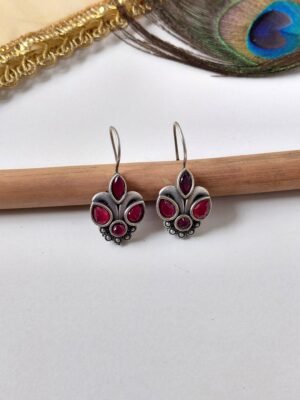 Oxidised Bugadi Earrings