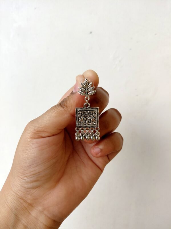 Oxidised Dangle Earrings