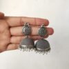 Statement Oxidised Jhumka Earrings
