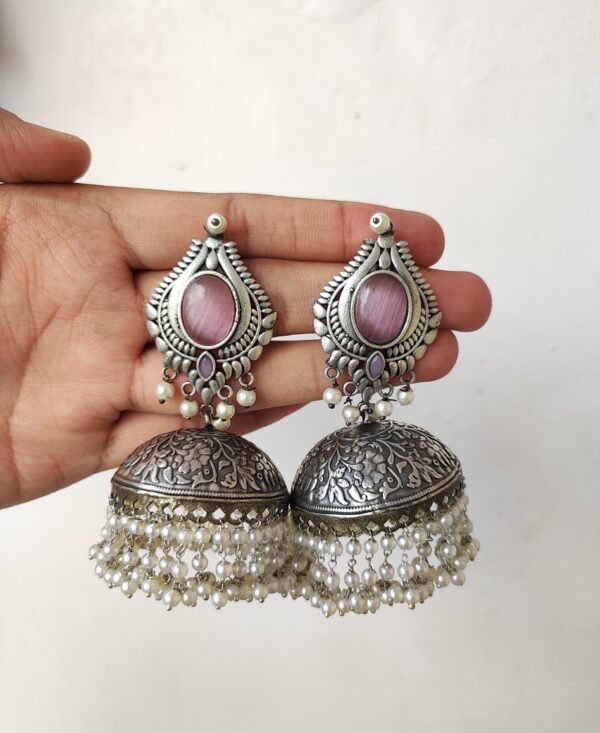 Big statement jhumka earrings