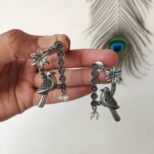 Cute Bird Motif Stud Earrings