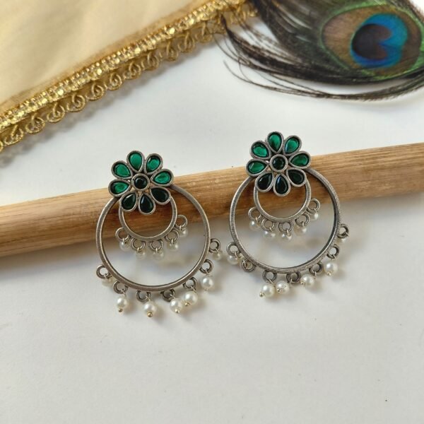 Floral Chandbali Earrings