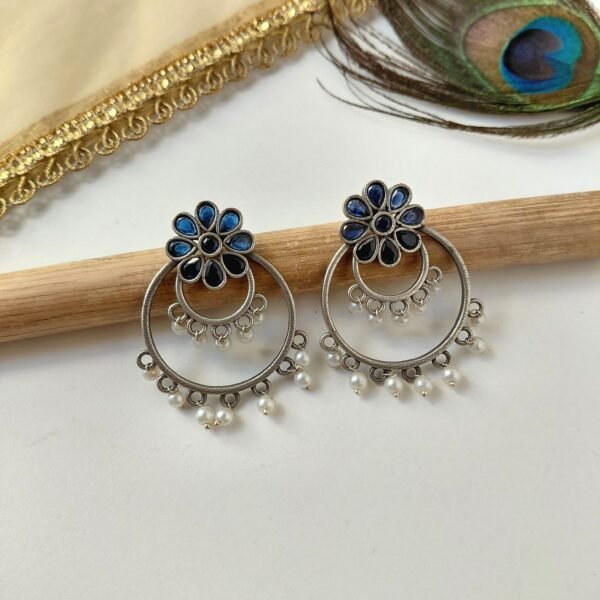 Floral Chandbali Earrings