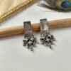 Antique Silver Handmade Stud Ghunghroo Earrings