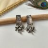 Antique Silver Handmade Stud Ghunghroo Earrings