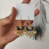 Lotus Kundan Dangler Earring
