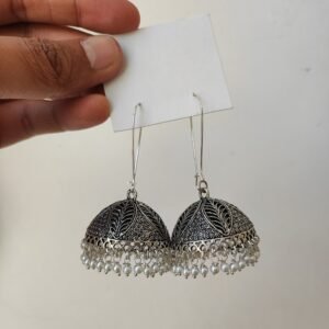 Big hanging jhumka earrings