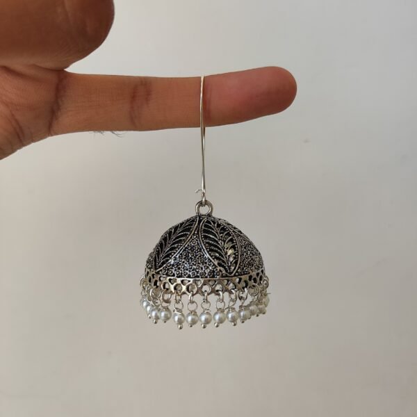 Big hanging jhumka earrings