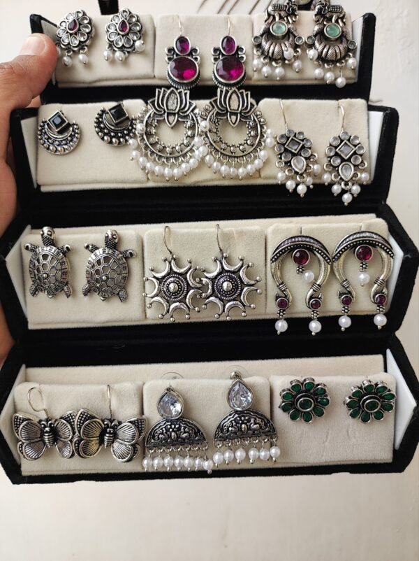 2026/04/1000860878-scaled.jpg 12 Pairs Designer Oxidized Earrings Box