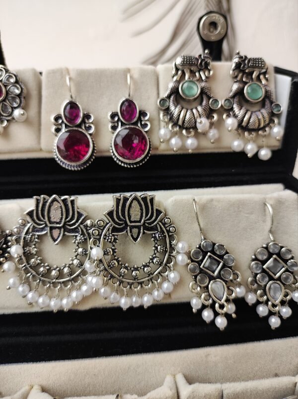 2026/04/1000860880-scaled.jpg 12 Pairs Designer Oxidized Earrings Box