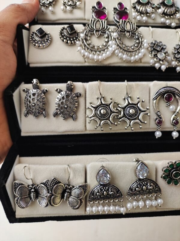 2026/04/1000860881-scaled.jpg 12 Pairs Designer Oxidized Earrings Box